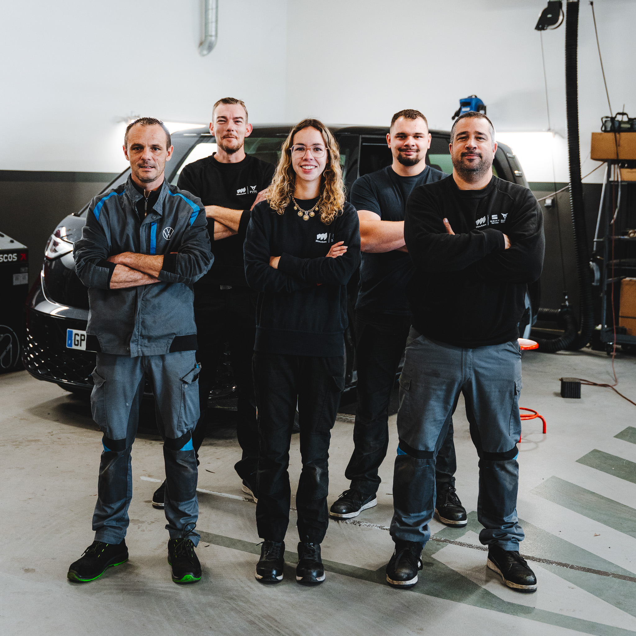 Photo de l'équipe des préparateurs des Concessions Mouton Saint-Malo