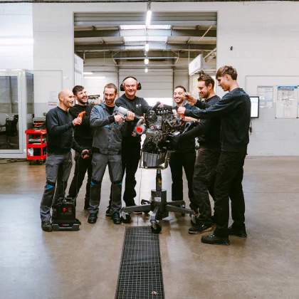 photo d'une équipe Mécanique Concessions Mouton